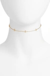 FIVE AND TWO MONA STAR CHOKER NECKLACE,NMONCZG