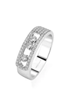 Messika Move Joaillerie 18k White Gold Diamond Ring In White Gold