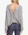 DKNY LACE-UP SWEATER