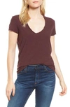 JAMES PERSE DEEP V-NECK TEE,WCNJ3852