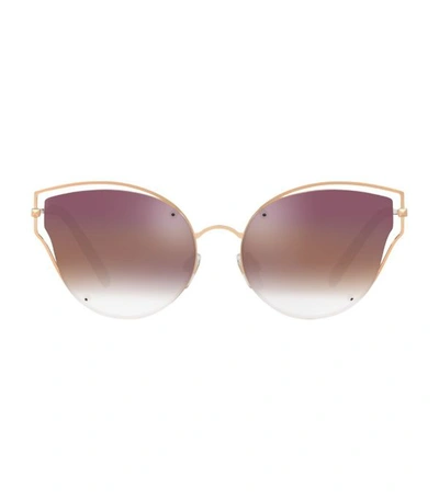 Valentino Cut-out Metal Butterfly Sunglasses In Gold
