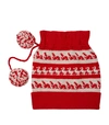 BURBERRY KNITTED CASHMERE BLEND HAT, RED,P000000000005811861