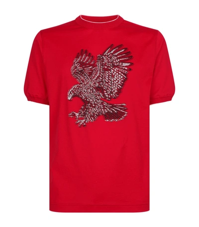 Stefano Ricci Eagle T-shirt In Red