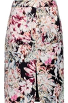 L AGENCE Mackenzie printed silk skirt,US 1071994536866245