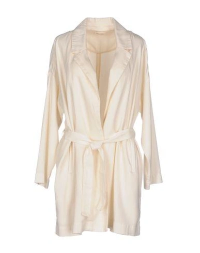 American Vintage Belted Coats In Ivory