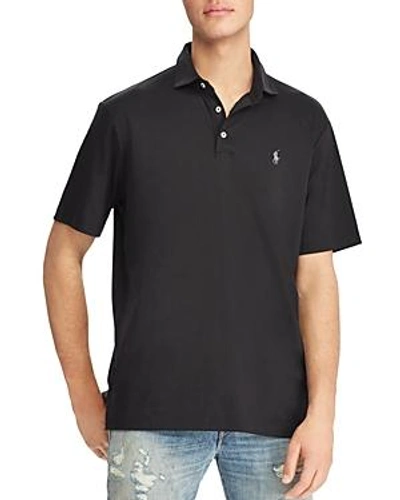 Polo Ralph Lauren Soft-touch Classic Fit Short Sleeve Polo Shirt In New Black