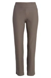 Eileen Fisher Stretch Crepe Slim Ankle Pants In Rye