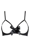 Maison Close Le Petit Secret Open Cup Bra In Black