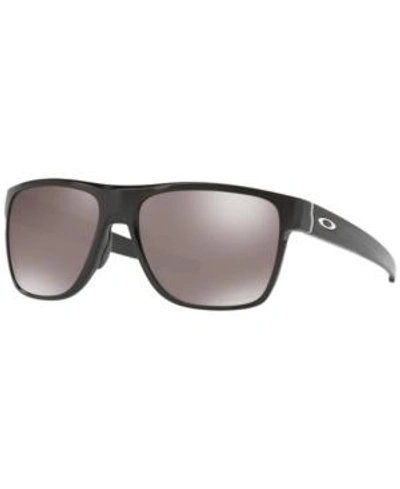 Oakley Polarized Crossrange Xl Prizm Sunglasses, Oo9360 In Black Shiny/black Polar