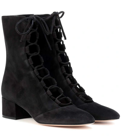 Gianvito Rossi Exclusive To Mytheresa.com - Delia Suede Ankle Boots In Black