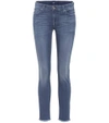 7 FOR ALL MANKIND PYPER CROPPED MID-RISE SKINNY JEANS,P00291995