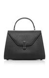 Valextra Iside Medium Leather Top-handle Bag In Black