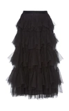 NEEDLE & THREAD SCALLOP TULLE MIDI SKIRT,SK0001PF18