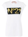 N°21 Nº21 LOGO PRINT T-SHIRT - WHITE,N2MF021415712555643