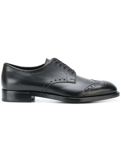 Prada Formal Lace-up Brogues In F0002 Nero