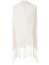 CARAVANA fringed and shredded shawl,CC000110112494180