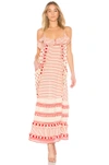 Dodo Bar Or Embroidered Cotton Dress In Red
