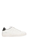 LEATHER CROWN LOW LC06 WHITE LEATHER SNEAKERS,10041250