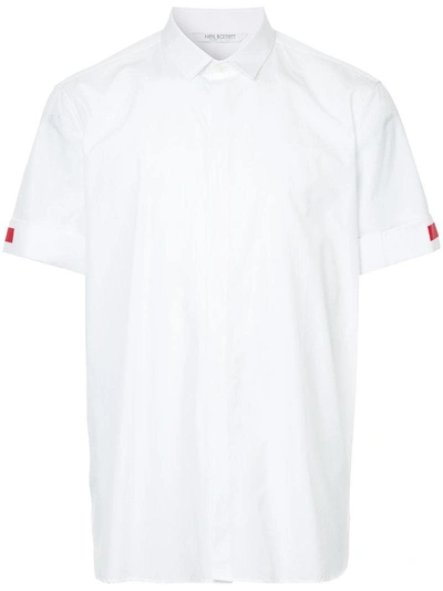 Neil Barrett Contrast Trim Shirt In White