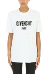 GIVENCHY DISTRESSED LOGO PRINT OVER T-SHIRT,BW700D3015