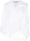 MARNI DRAPED JERSEY TOP,TTMAW05M00TCV6012540324