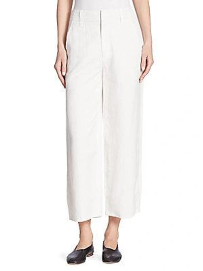 Vince Tailored Adjustable Culottes In White