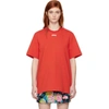 MSGM Red College Logo T-Shirt,MDM160 184299