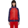 MARC JACOBS MARC JACOBS RED AND NAVY LOGO TRACK JACKET,M4007169