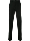 Prada Tailored Gabardine Trousers In Black