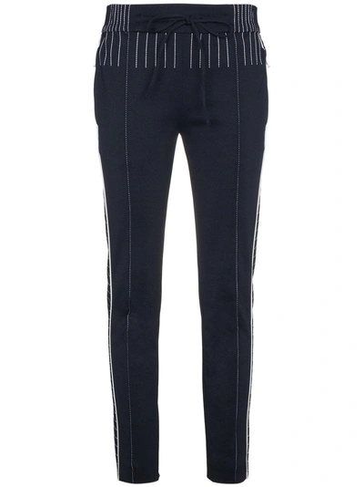 Valentino Track Pants With Contrasting Stitch In Blue