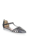 SJP BY SARAH JESSICA PARKER Meteor T-Strap Linen Flats