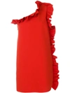 MSGM MSGM KLEID MIT RÜSCHEN - ROT,2441MDA0518410012568385