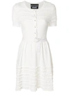BOUTIQUE MOSCHINO FRILL DETAIL RIBBED DRESS,A0484110112554657