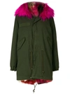 MR & MRS ITALY short fur lined parka coat,PM443SC3912568634