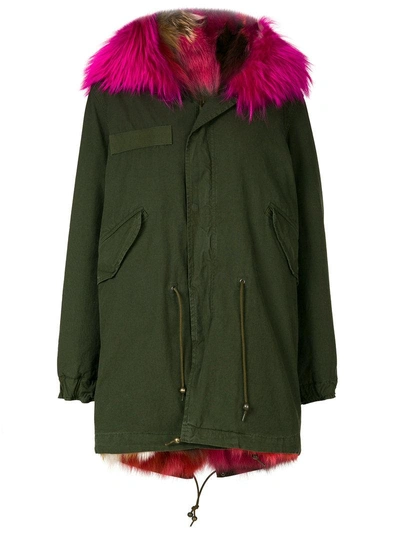 Mr & Mrs Italy Short Fur Lined Parka Coat In C39-c4227