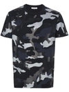 VALENTINO CAMOUFLAGE ROUND NECK T SHIRT,PV3MG00W3MB12453860