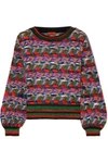 MISSONI METALLIC CROCHET-KNIT jumper