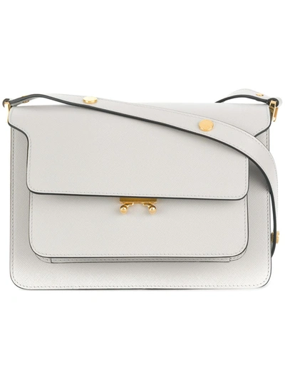 Marni Trunk Shoulder Bag In Grey