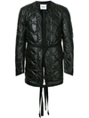 Takahiromiyashita The Soloist Padded Drawstring Jacket In Black