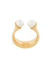 CHLOÉ OPEN FAUX PEARL RING,CHC15AF609CH512568252