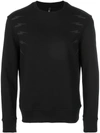 NEIL BARRETT NEIL BARRETT LIGHTNING BOLT SWEATSHIRT - BLACK,PBJS333AG517S12569621