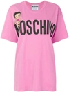 MOSCHINO oversized Betty Boop T-shirt,A0704054012568441