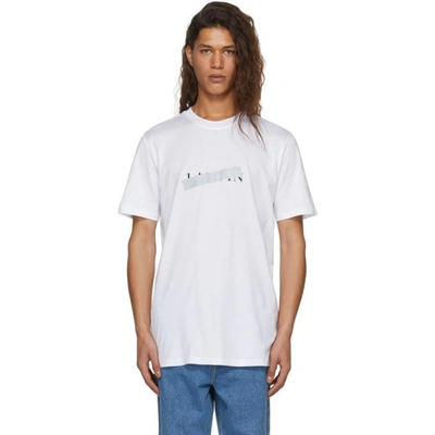 Lanvin White Crossed Out Logo T-shirt