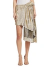 STELLA MCCARTNEY Metallic Asymmetric Skirt