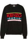 KENZO EMBROIDERED COTTON SWEATER