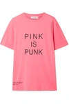 Valentino Pink Is Punk Printed Cotton-jersey T-shirt In Pink