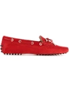 TOD'S TOD'S CASUAL LOGO LACE-UP LOAFERS - RED,XXW0FW0X710CKO12569520