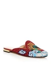 CHARLOTTE OLYMPIA WOMEN'S DRAGON EMBROIDERED MULES,V009827BRC960