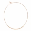 Neola Rose Gold Necklace With Cubes In Gold