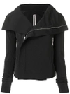 RICK OWENS WRAP FRONT FITTED JACKET,RP18S8731GG12564497